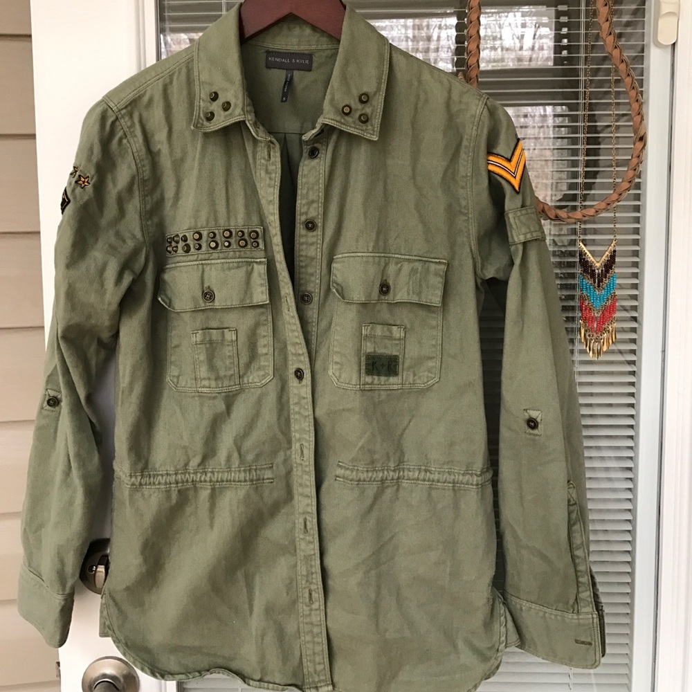 Kendal & Kylie Military Style Jacket